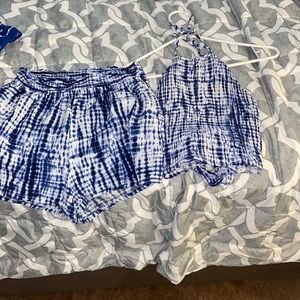 Garage tie dye matching set